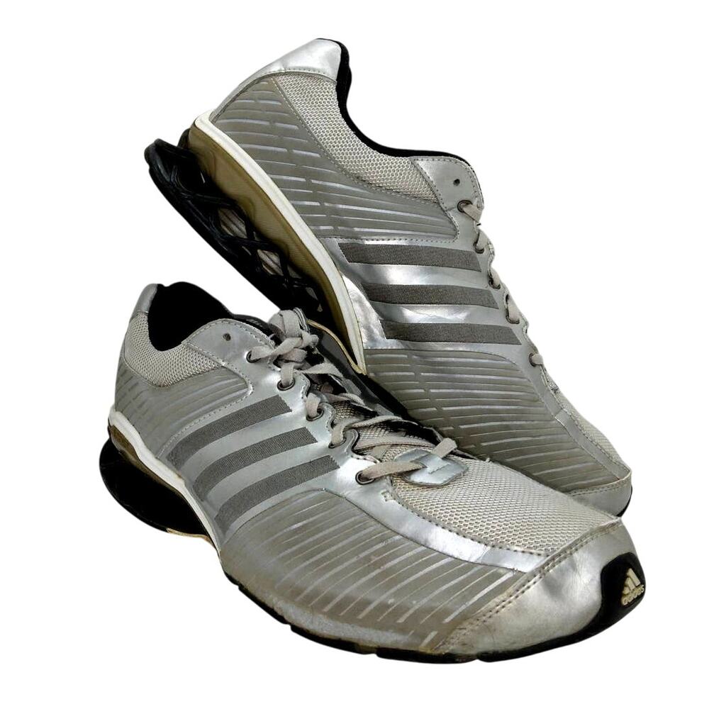 Adidas Boost Mens Gray/Silver Running Sneakers - Size 13